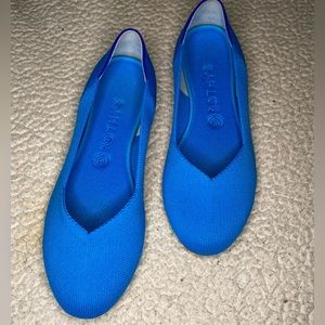 Rothy’s peacock blue flats